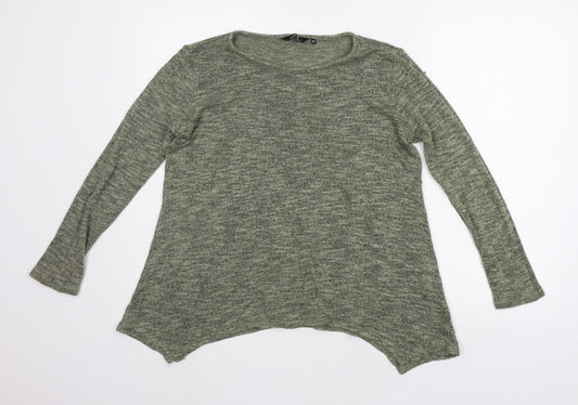 Womens UK Size 12 New Look Green Pullover Jumper
