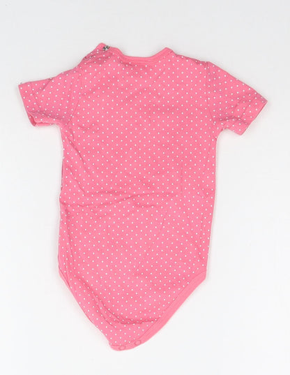 toty line Baby Pink Polka Dot  Babygrow One-Piece Size 6-9 Months