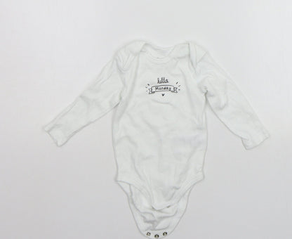 Lupilu Baby White   Babygrow One-Piece Size 3-6 Months