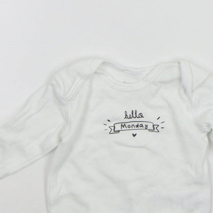 Lupilu Baby White   Babygrow One-Piece Size 3-6 Months