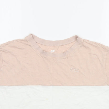 H&M Girls Pink   Basic T-Shirt Size 11-12 Years