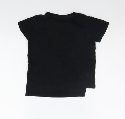 Primark Girls Black   Basic T-Shirt Size 2-3 Years