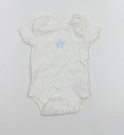 Matalan Baby White   Babygrow One-Piece Size 3-6 Months