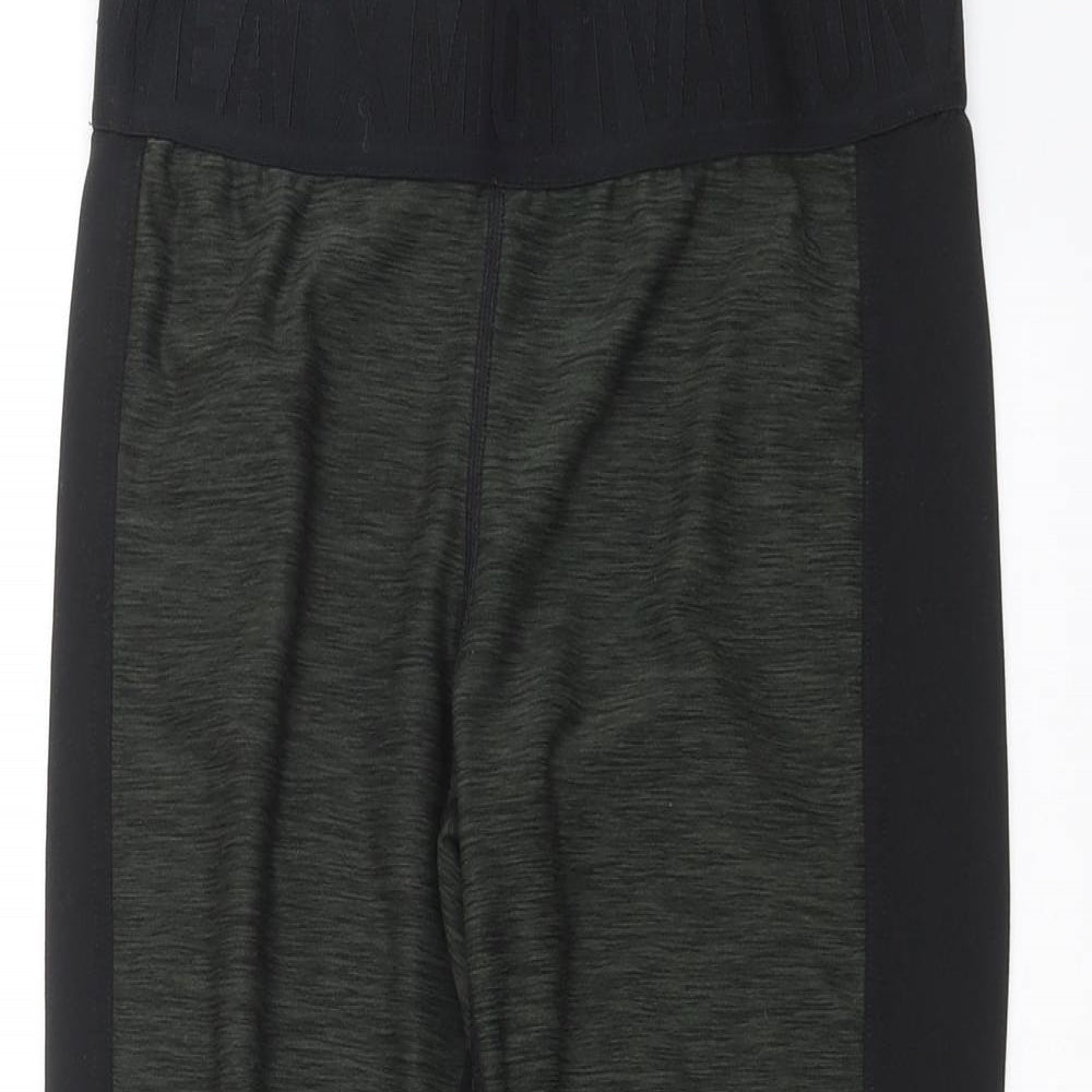 H&M Womens Green   Cropped Leggings Size M L18 in
