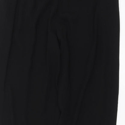Nutmeg Womens Black   Trousers  Size 14 L27 in - beaded detail
