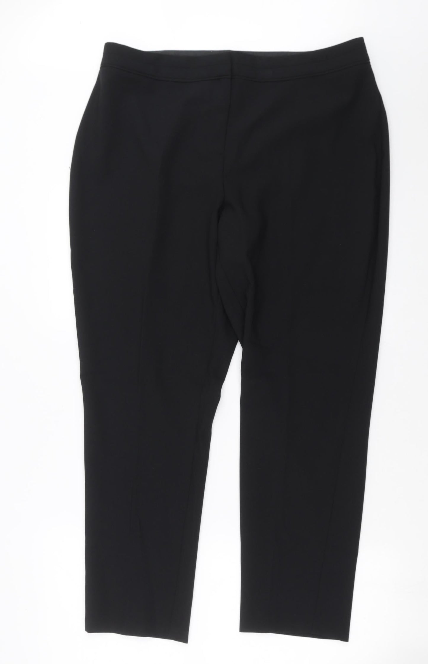 F&F Womens Black   Trousers  Size 16 L27 in