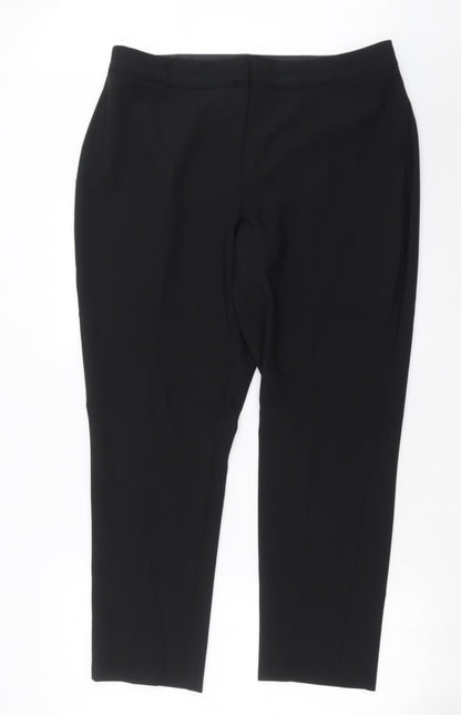 F&F Womens Black   Trousers  Size 16 L27 in