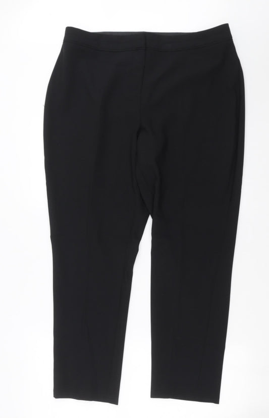 F&F Womens Black   Trousers  Size 16 L27 in