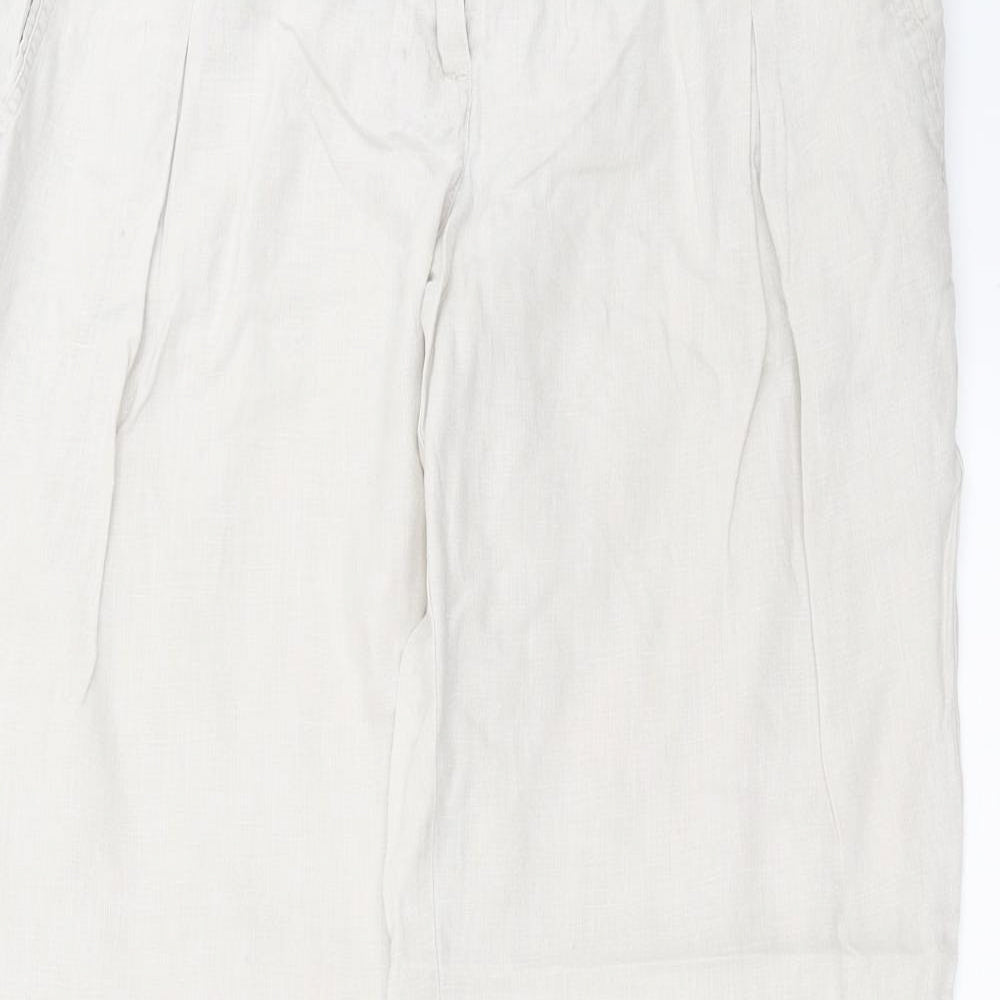 Warehouse Womens Beige   Trousers  Size 10 L28 in