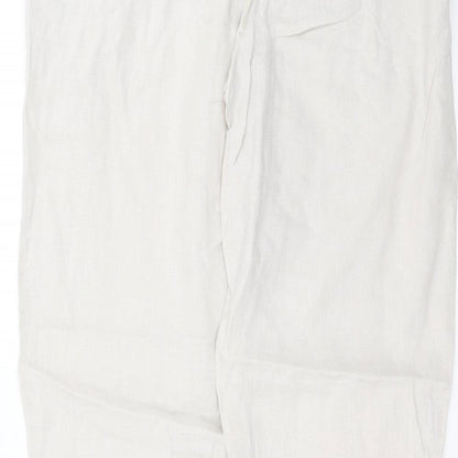 Warehouse Womens Beige   Trousers  Size 10 L28 in