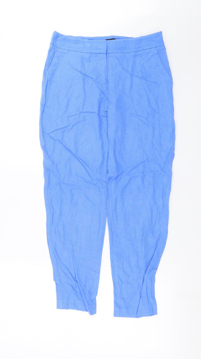 Womens UK Size 10 Marks and Spencer Slim Fit  Blue Trousers