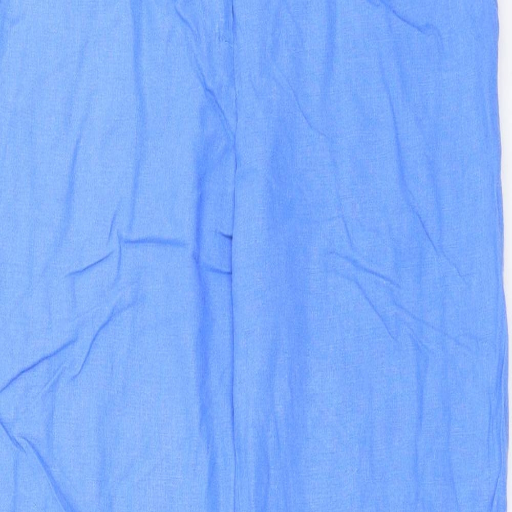Womens UK Size 10 Marks and Spencer Slim Fit  Blue Trousers