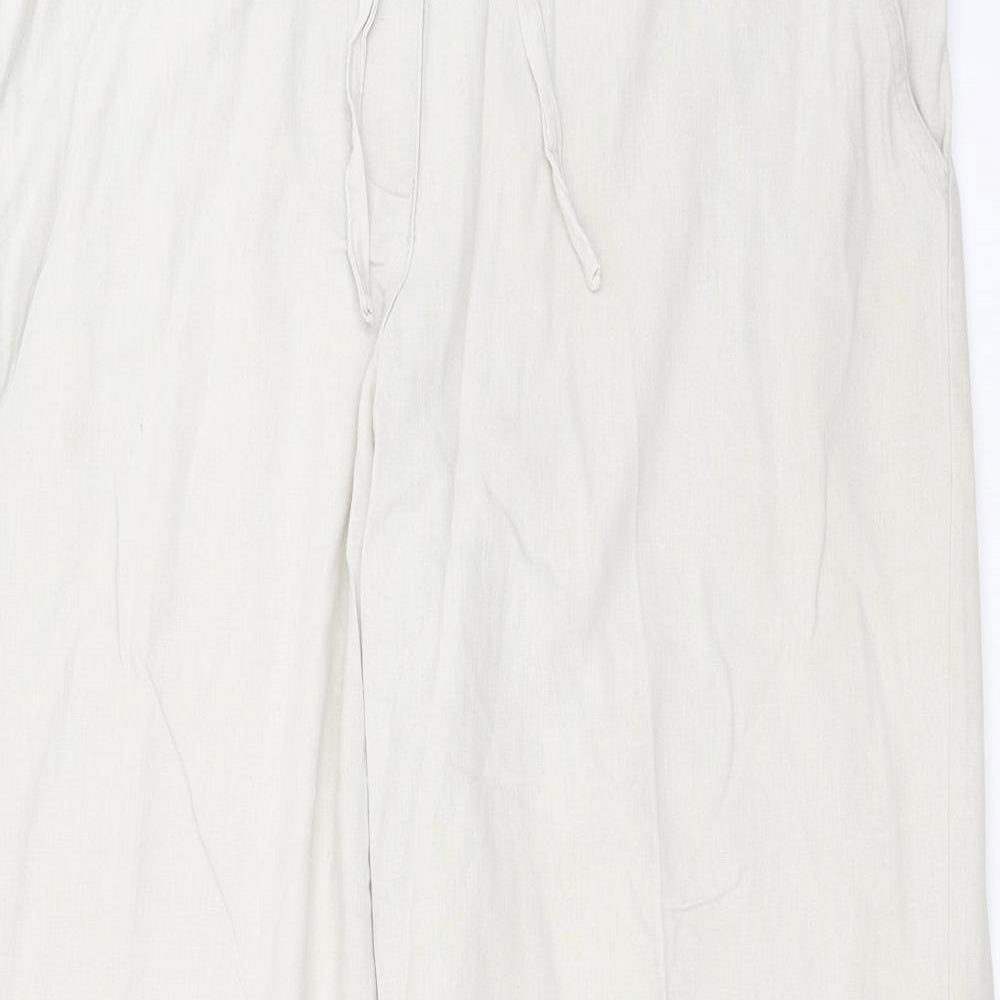 Womens UK Size 16 Mia Moda Regular Fit  Beige Trousers