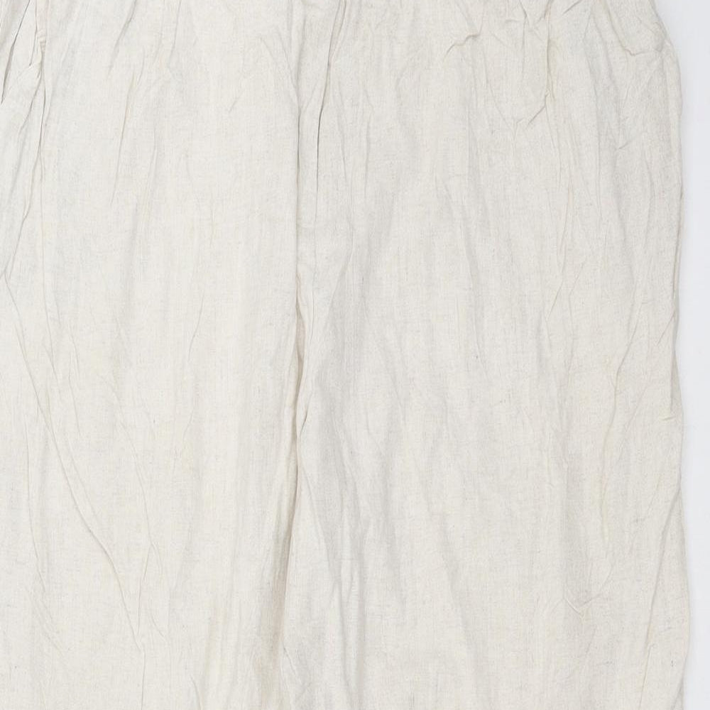 Kaleidoscope Womens Beige   Trousers  Size 18 L25 in
