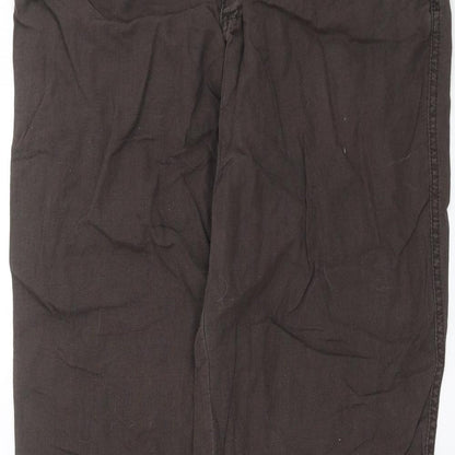 Womens UK Size 14 Preworn Regular Fit  Brown Trousers