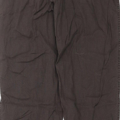 Womens UK Size 14 Preworn Regular Fit  Brown Trousers