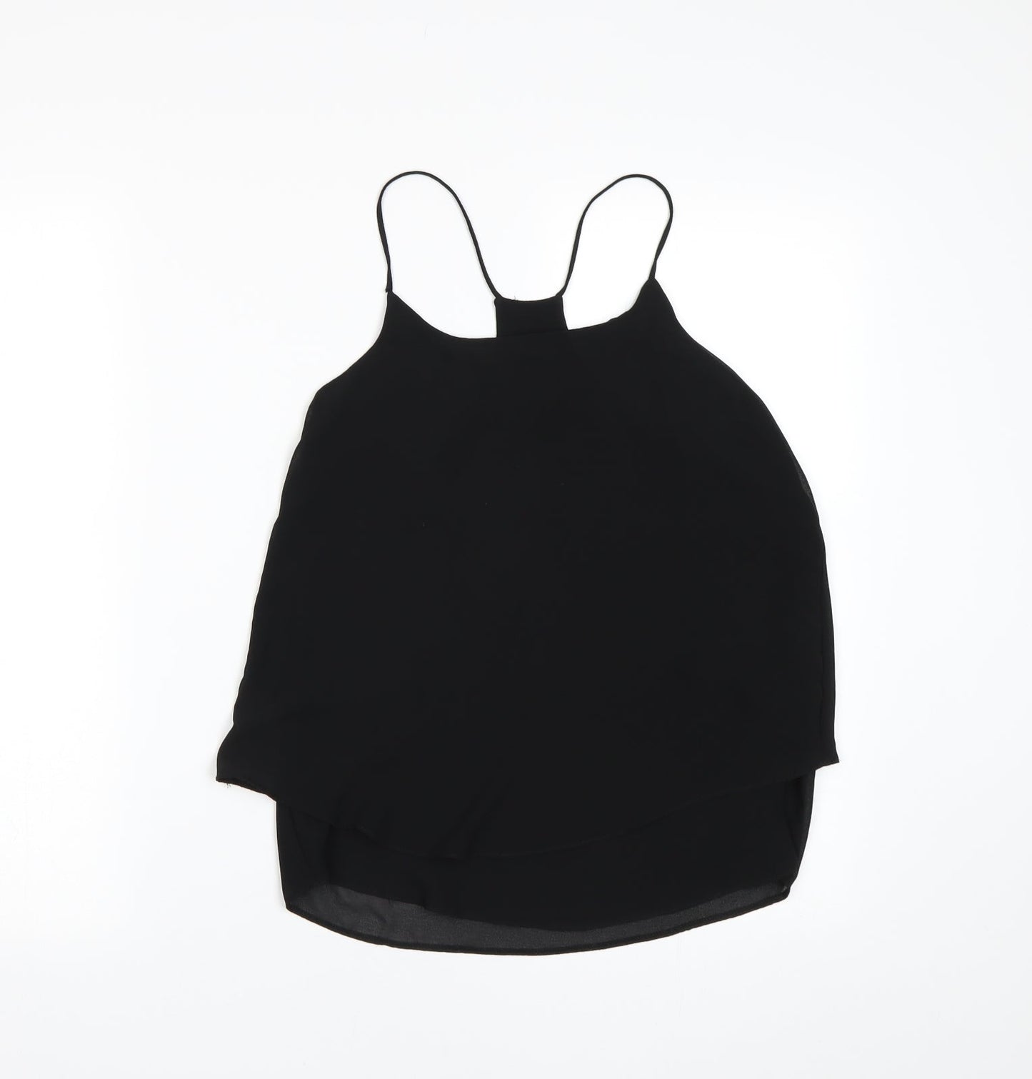 Womens UK Size 8 New Look Black Basic Tank