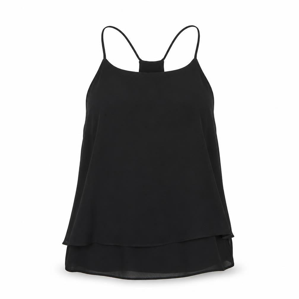 Womens UK Size 8 New Look Black Basic Tank