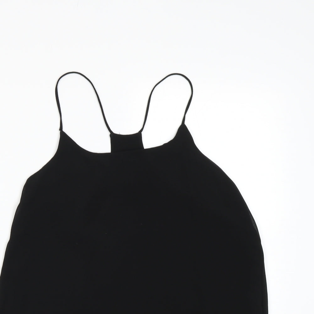 Womens UK Size 8 New Look Black Basic Tank
