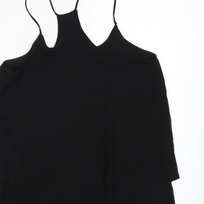 Womens UK Size 8 New Look Black Basic Tank