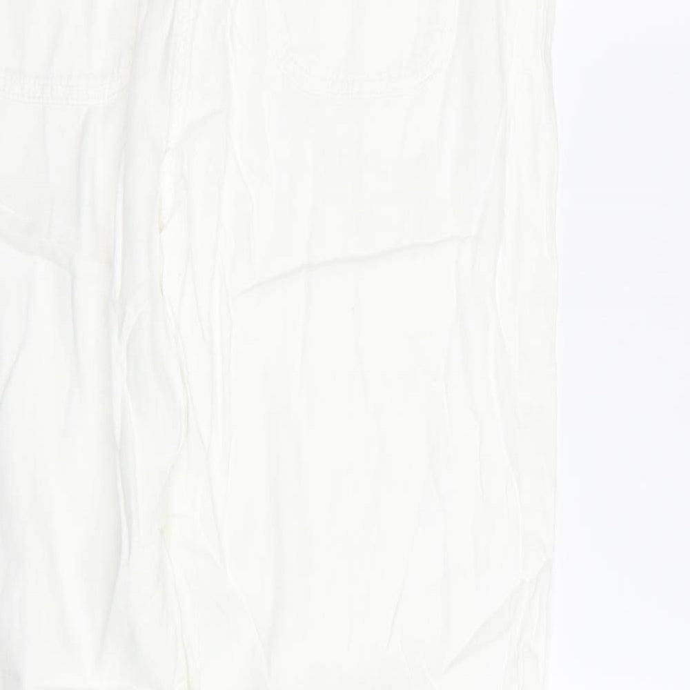 Womens UK Size 16 M&S Regular Fit  White Trousers