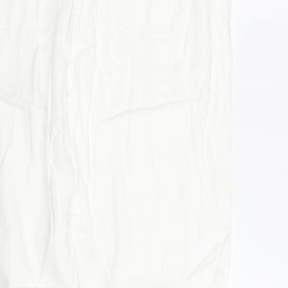 Womens UK Size 16 M&S Regular Fit  White Trousers