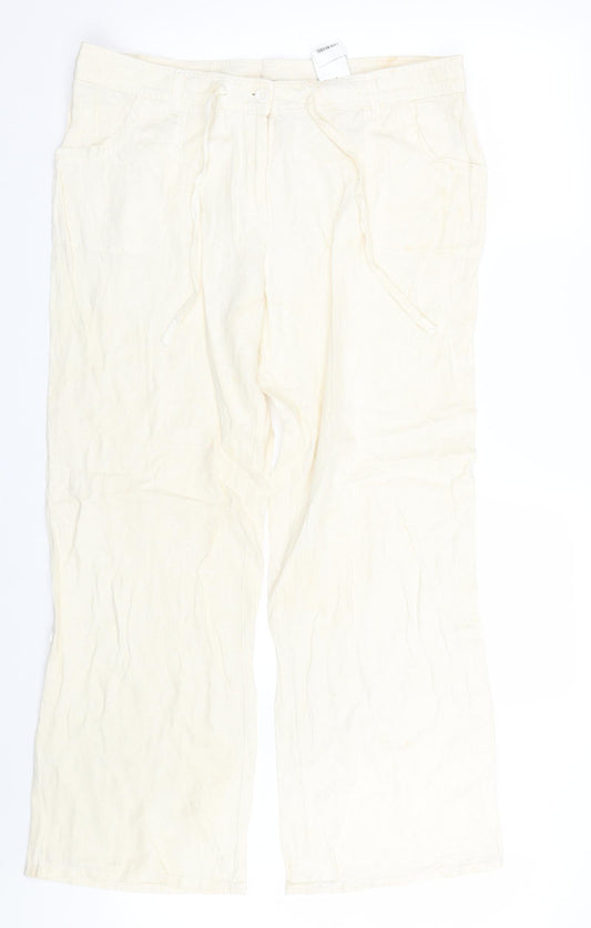 F&F Womens Beige   Trousers  Size 18 L28 in