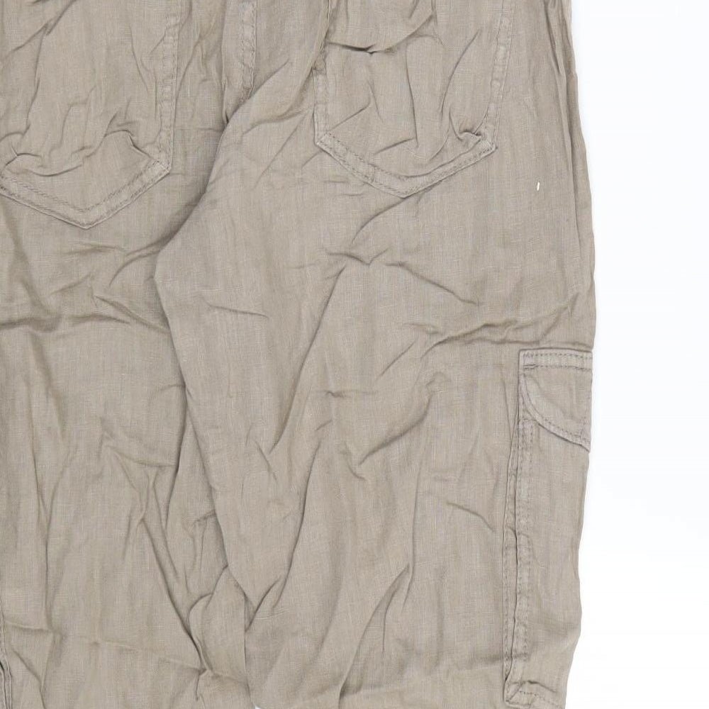 Womens UK Size 34 Preworn Regular Fit  Brown Trousers
