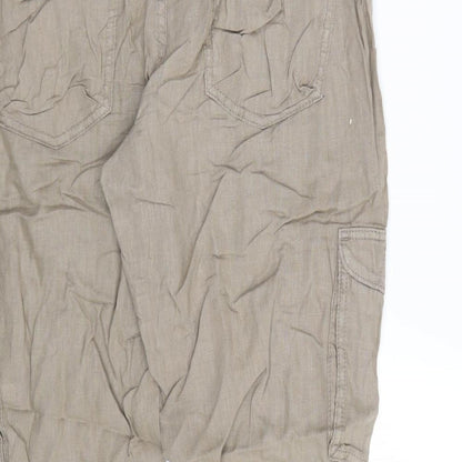 Womens UK Size 34 Preworn Regular Fit  Brown Trousers
