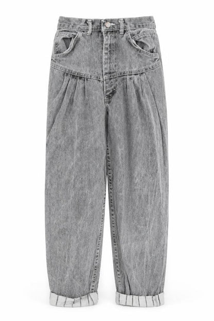 Womens Grey  Denim Straight Jeans Size 4 L24 in