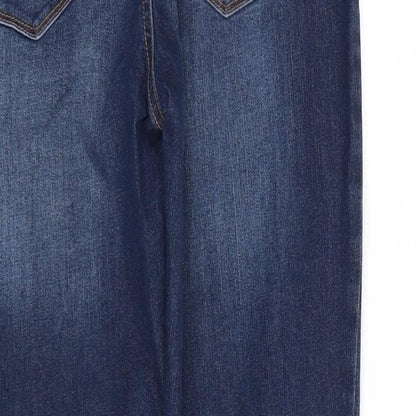 Sound/Stlye Womens Blue  Denim Skinny Jeans Size 12 L27 in