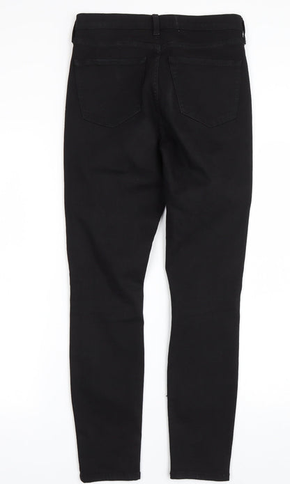 Topshop Womens Black  Denim Skinny Jeans Size 30 L27 in