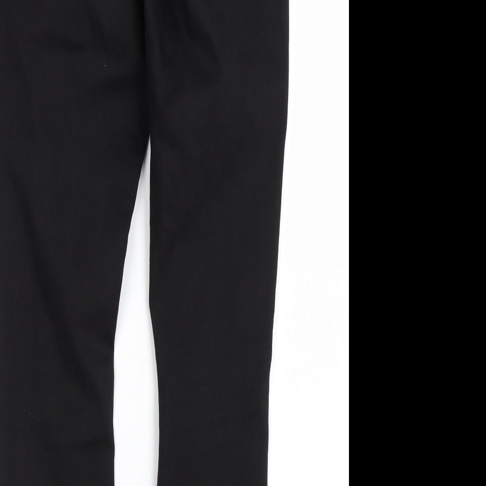 Topshop Womens Black  Denim Skinny Jeans Size 30 L27 in