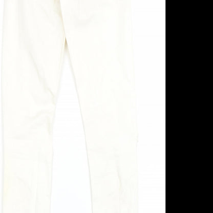 Topshop Womens White  Denim Skinny Jeans Size 26 L28 in