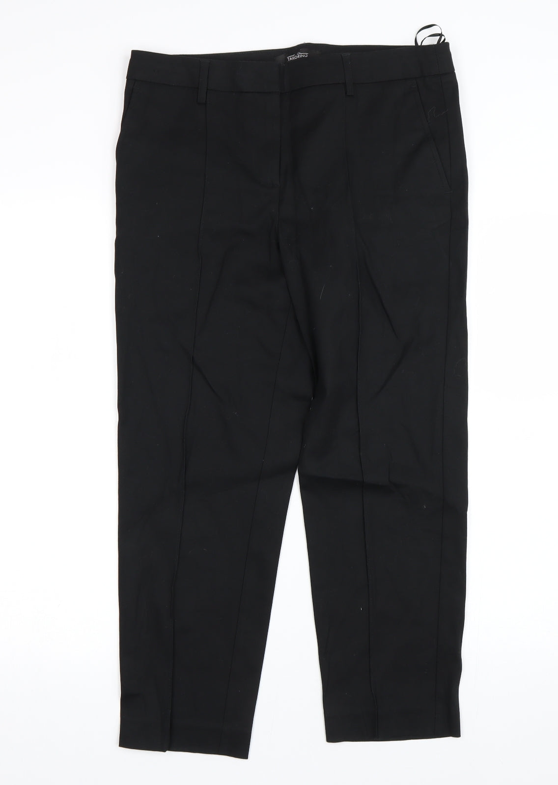 Womens UK Size 10 NEXT Regular Fit  Black Trousers