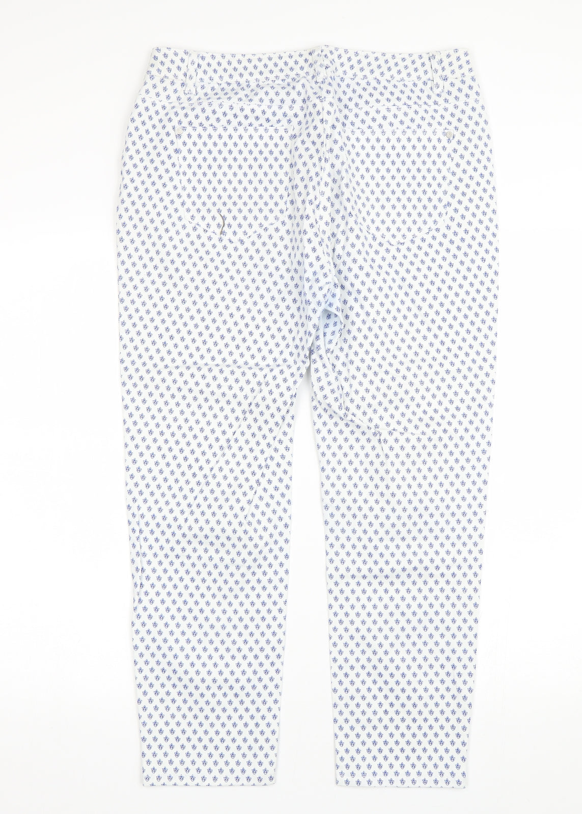 DASH Womens White Polka Dot Denim Skinny Jeans Size 10 L23 in