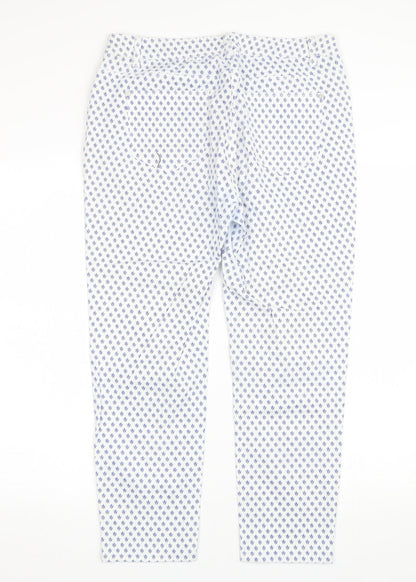 DASH Womens White Polka Dot Denim Skinny Jeans Size 10 L23 in