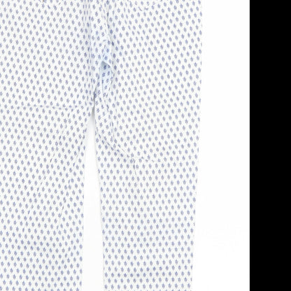 DASH Womens White Polka Dot Denim Skinny Jeans Size 10 L23 in