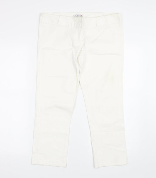 Select Womens White   Skinny Jeans Size 14 L22 in