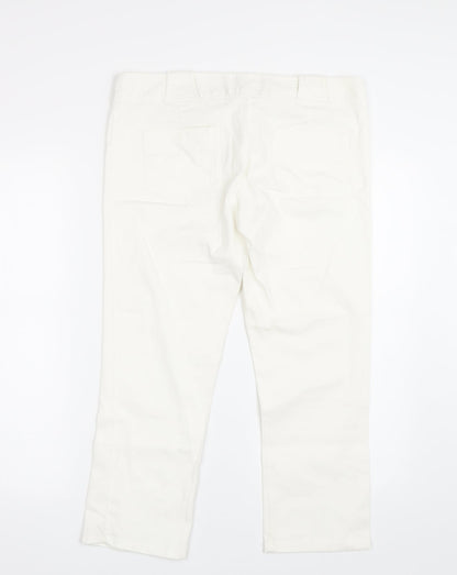 Select Womens White   Skinny Jeans Size 14 L22 in