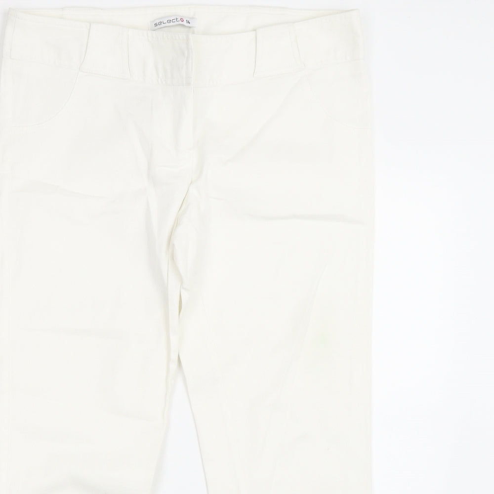 Select Womens White   Skinny Jeans Size 14 L22 in