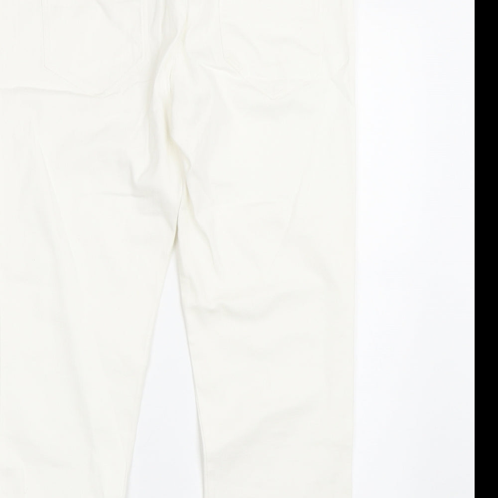 Select Womens White   Skinny Jeans Size 14 L22 in