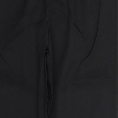 Womens UK Size XL Preworn Regular Fit  Black Trousers