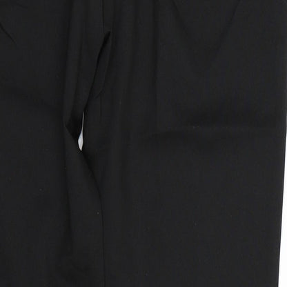 Womens UK Size XL Preworn Regular Fit  Black Trousers