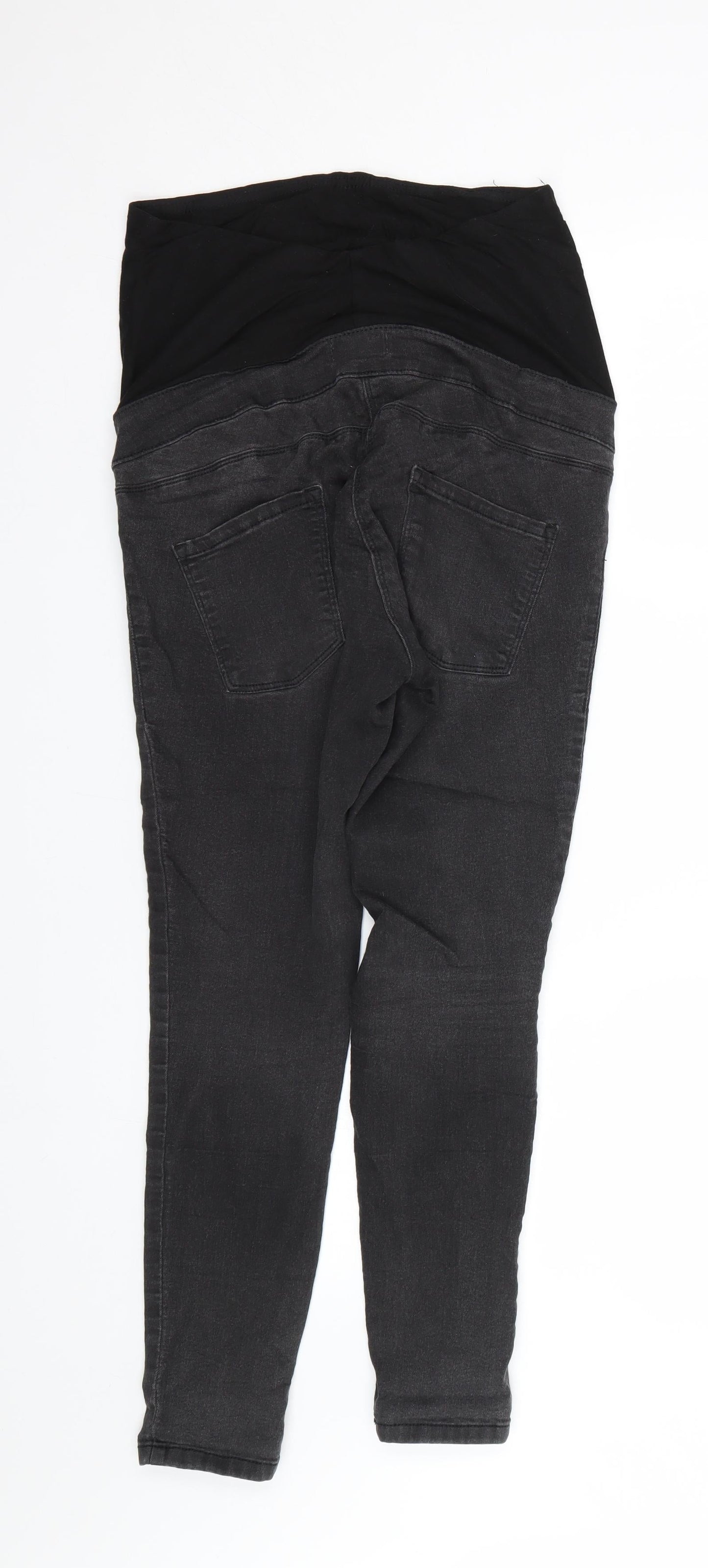 NEXT Womens Black  Denim Skinny Jeans Size 8 L24 in