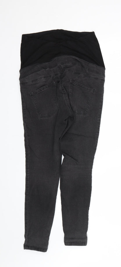 NEXT Womens Black  Denim Skinny Jeans Size 8 L24 in