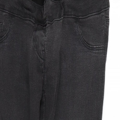 NEXT Womens Black  Denim Skinny Jeans Size 8 L24 in