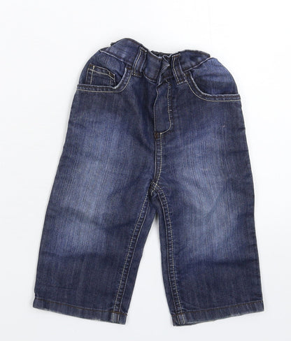 Cherokee Baby Blue  Denim Capri Jeans Size 12-18 Months
