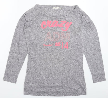 Admiral Womens Grey   Basic T-Shirt Size L