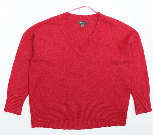 Primark Womens Pink  Knit Pullover Jumper Size 12  - Oversized